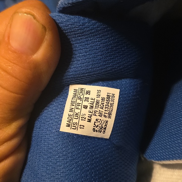 Adidas superstar monochrome royal blue suede shoes Adicolor size - Picture 6 of 6